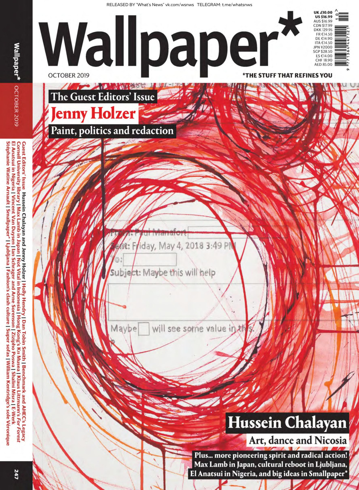 Wallpaper October 2019 The Guest Editors Issue 247th Edition Sarah Douglas Editor In Chief