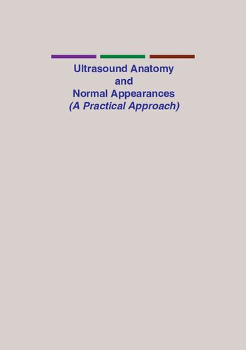 Ultrasound Anatomy And Normal Appearances With Cd 1st Edition Dinesh Sethi