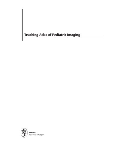 Teaching Atlas Of Pediatric Imaging 1st Edition Paul Babyn