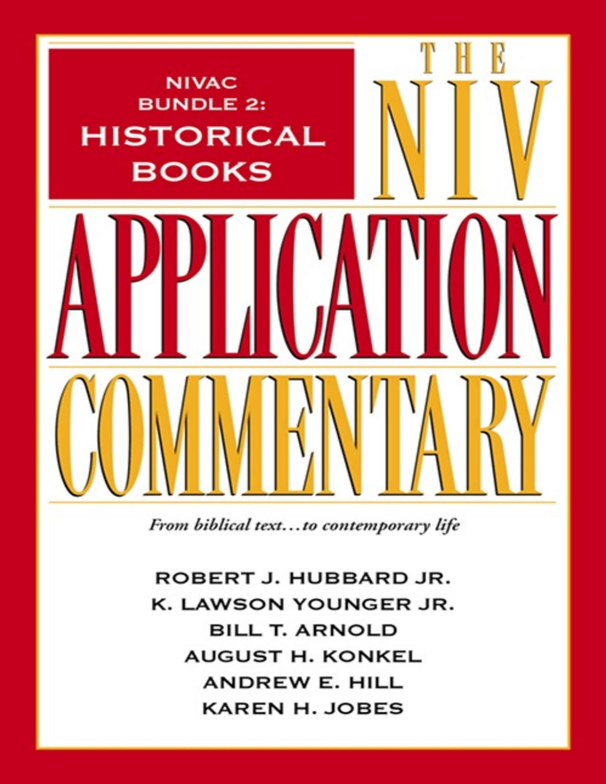 Nivac Bundle 2 Historical Books Robert L Hubbard Jr K Lawson Younger