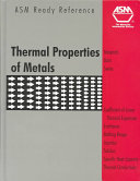 Asm Ready Reference Thermal Properties Of Metals Fran Cverna