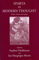 Sparta In Modern Thought Politics History And Culture 1st Edition Stephen Hodkinson