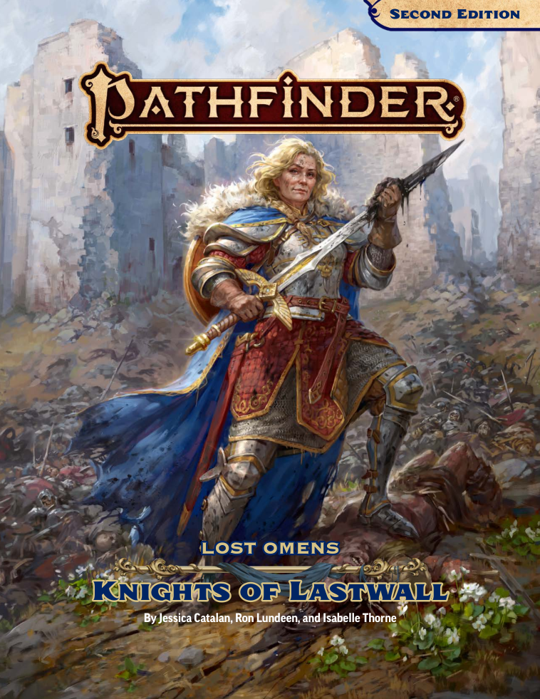 Pathfinder 2e Lost Omens Knights Of Lastwall 2nd Edition Jessica Catalan