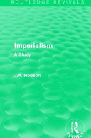 Imperialism A Study J A Hobson