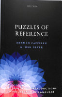Puzzles Of Reference Herman Cappelen Josh Dever