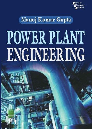 Power Plant Engineering 1st Edition Manoj Kumar Gupta