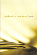 Oxford Studies In Epistemology Volume 6 Tamar Szab Gendler