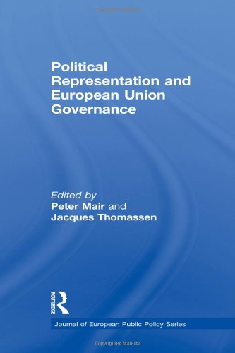 Political Representation And European Union Governance Peter Mair