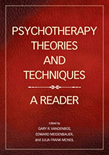 Psychotherapy Theories And Techniques A Reader 1st Edition Vandenbos