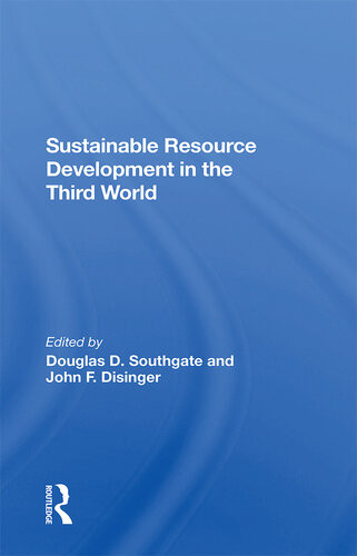 Sustainable Resource Development In The Third World Douglas D Southgate
