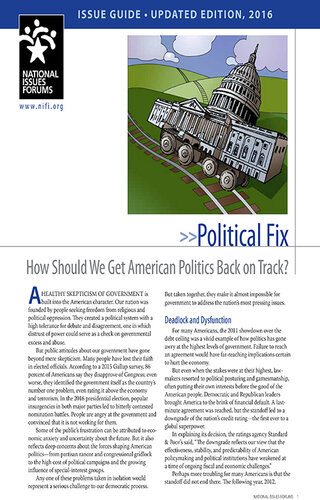 Political Fix How Should We Get American Politics Back On Track Scott London