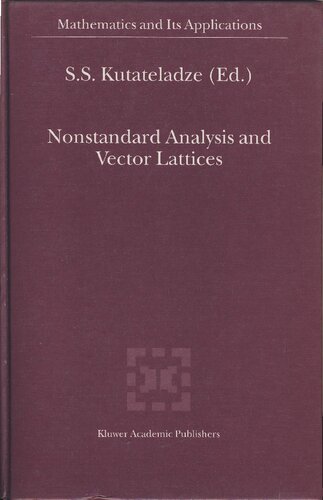 Nonstandard Analysis And Vector Lattices Semn Samsonovich Kutateladze