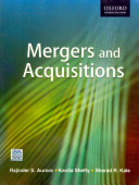 Mergers And Acquisitions Rajinder S Aurora Kavita Shetty Sharad R Kale