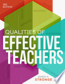 Qualities Of Effective Teachers 3rd Edition James H Stronge