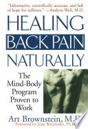 Healing Back Pain Naturally Art Brownstein Joan Borysenko