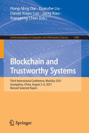 Blockchain And Trustworthy Systems Third International Conference Blocksys 2021 Hongning Dai