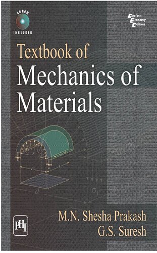 Mechanics Of Materials 1st Edition Mn Shesha Prakash And Gs Suresh