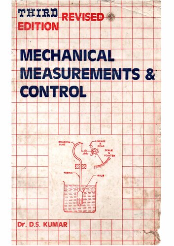 Mechanical Measurements And Control 3rd Edition Dr D S Kumar