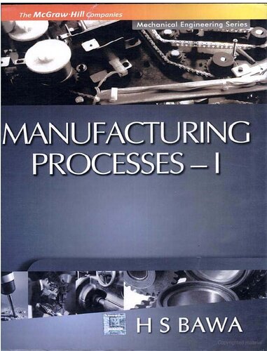 Manufacturing Processesi 1st Edition H S Bawa