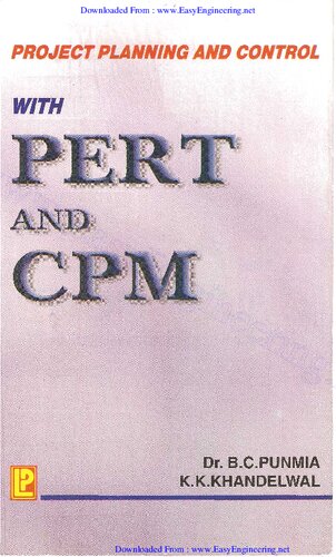 Project Planning And Control 4th Edition Dr B C Punmia And K K Khandelwal