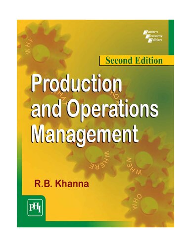 Production And Operations Management 2nd Edition Rb Khanna