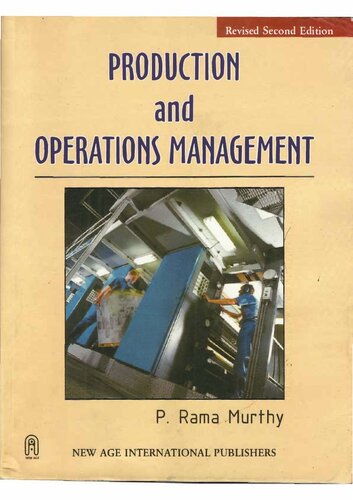 Production And Operations Management Revised Second Edition 1st Edition P Rama Murthy