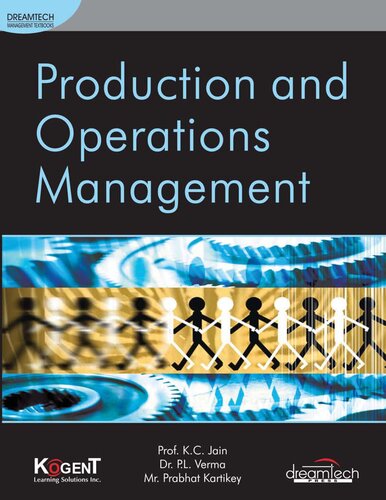 Production And Operations Management 1st Edition Prof K C Jain