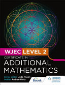 Wjec Level 2 Certificate In Additional Mathematics Andrew Ginty