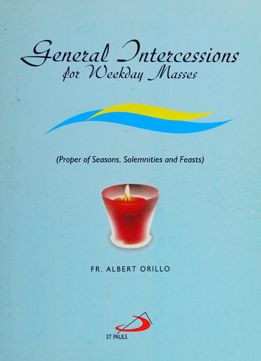 General Intercessions For Weekday Masses Albert Orillo