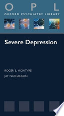 Severe Depression Online Roger Mcintyre Jay Nathanson