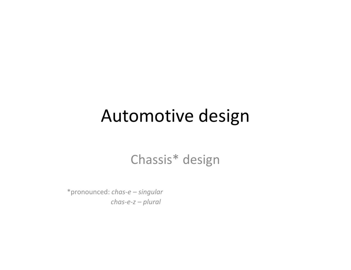 Microsoft Powerpoint 3automotivechassisdesignv2 Pankaj Pokhriyal