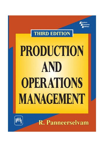 Production And Operations Management 3rd Edition R Panneerselvam