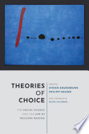 Theories Of Choice The Social Science And The Law Of Decision Making Stefan Grundmann