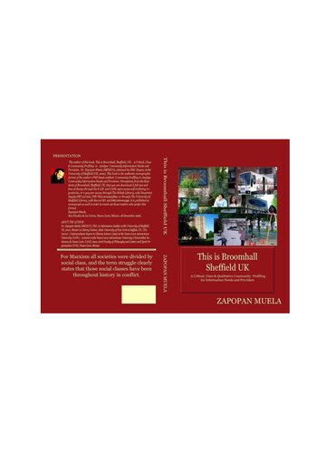 This Is Broomhall Sheffield Uk A Critical Class Qualitative Community Profiling To Analyse Community Information Needs And Providers 1st Edition Zapopan Muela