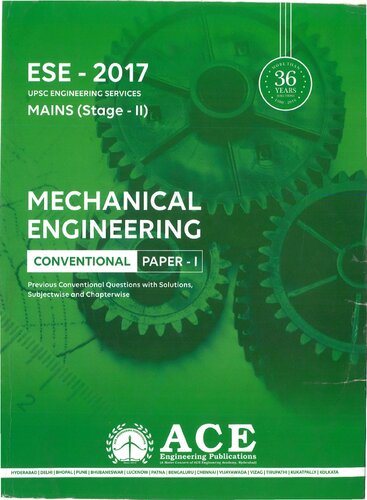 Esemainsmechanical Engineering Volume 1 Ace Engineering Academy Editorial Board