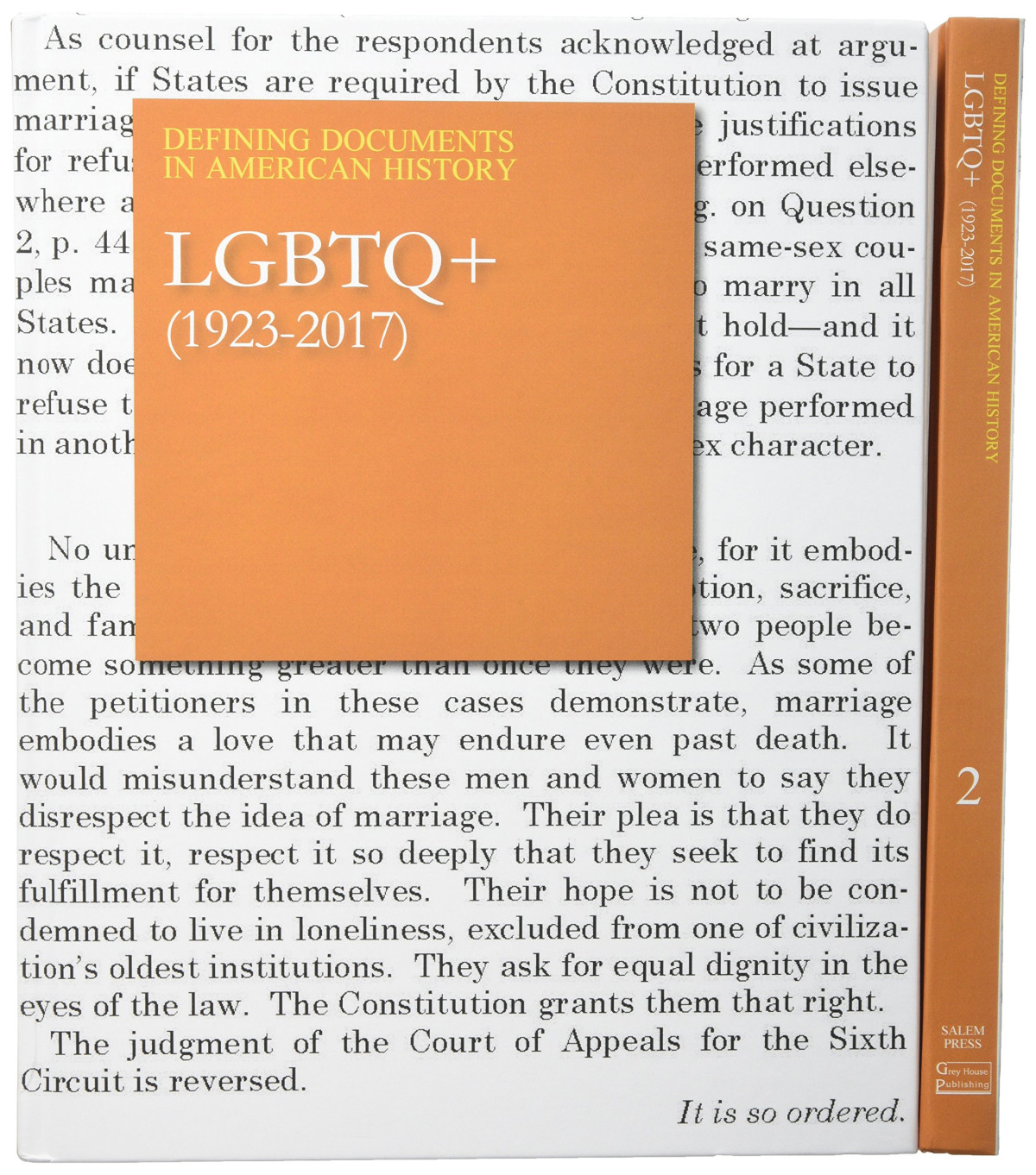 Defining Documents In American History Lgbtq 19232017 Volumes 1 2 Michael Shallyjensen Ed