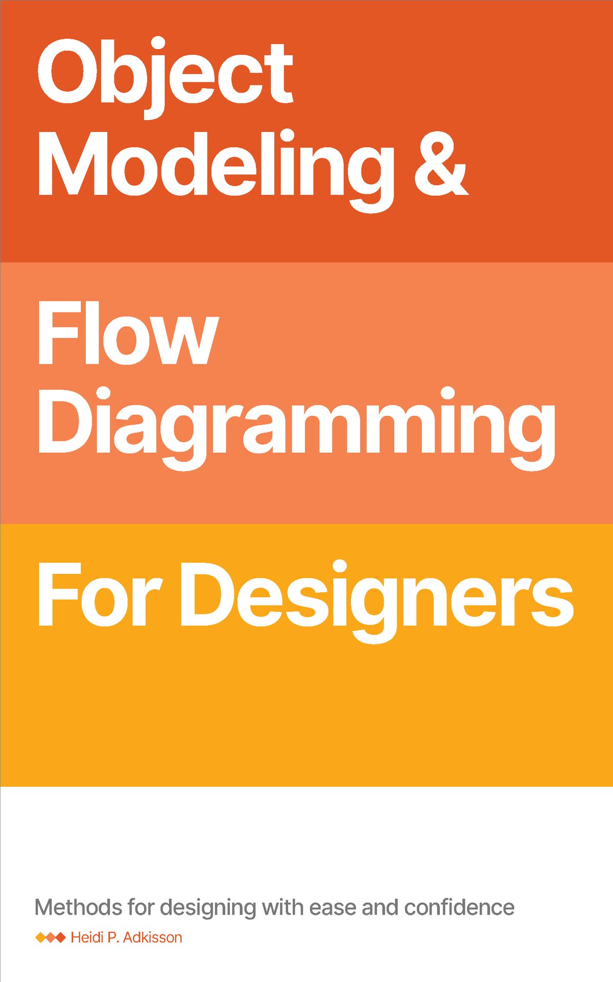 Object Modeling Flow Diagramming For Designers Methods For Designing With Ease And Confidence Heidi Adkisson