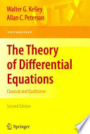 The Theory Of Differential Equations Walter G Kelley Allan C Peterson