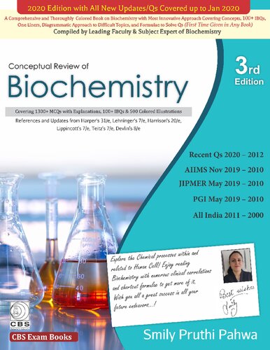 Conceptual Review Of Biochemistry 3rd Edition 3rd S P Pahwa