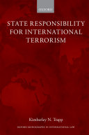 State Responsibility For International Terrorism Kimberley N Trapp