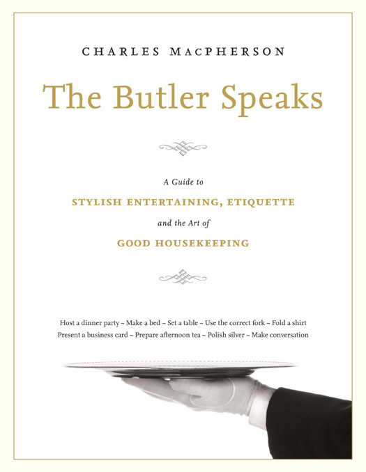 The Butler Speaks Charles Macpherson