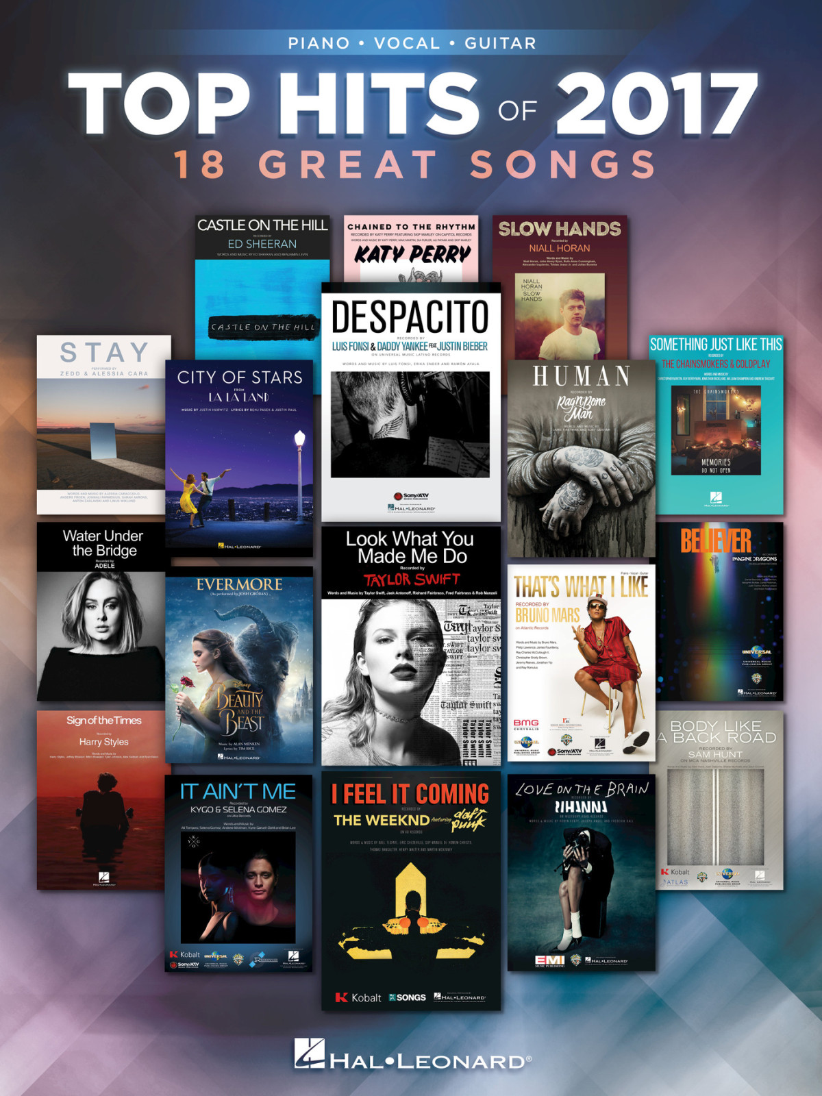 Top Hits Of 2017 Hal Leonard Corp
