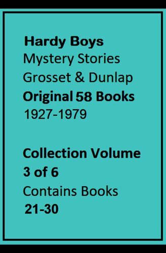 The Hardy Boys 3 Of 6 Original Series 58 Books Complete Collection Franklin W Dixon
