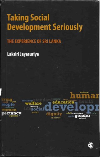 Taking Social Development Seriously The Experience Of Sri Lanka Laksiri Jayasuriya