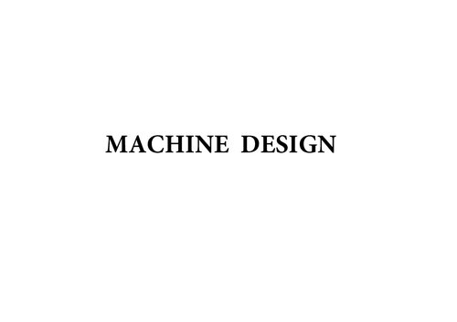 Esemechanical Engineering Machine Design Brilliant Tutorials Editorial Board