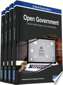 Open Government Concepts Methodologies Tools And Applications Management Association