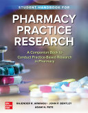 Student Handbook For Pharmacy Practice Research John Bentley