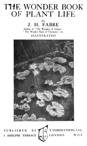 Wonder Book Of Plant Life Jeanhenri Fabre