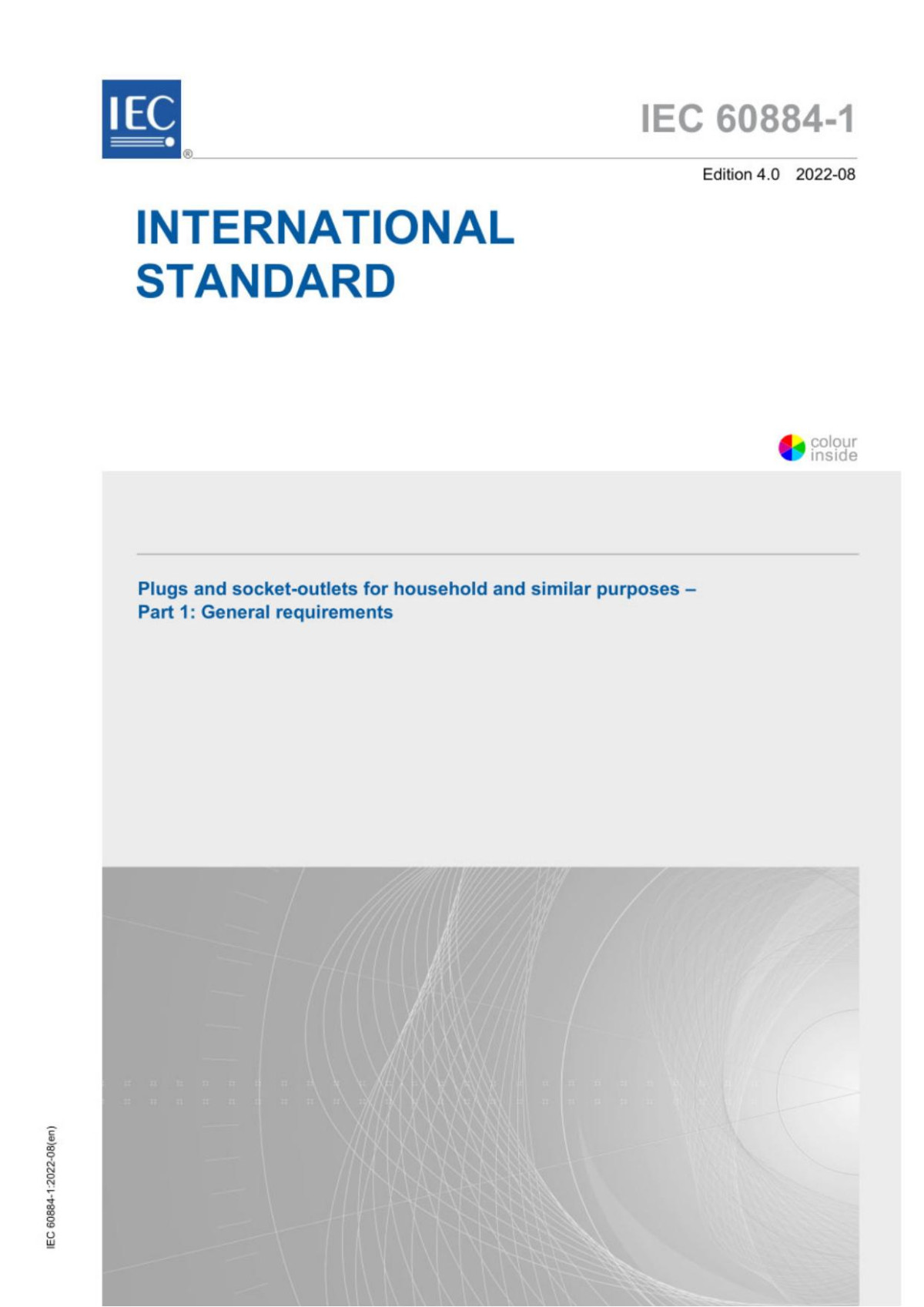 Iec 6088412022 Plugs And Socketoutlets For Household And Similar Purposes Part1 General Requirement Iec