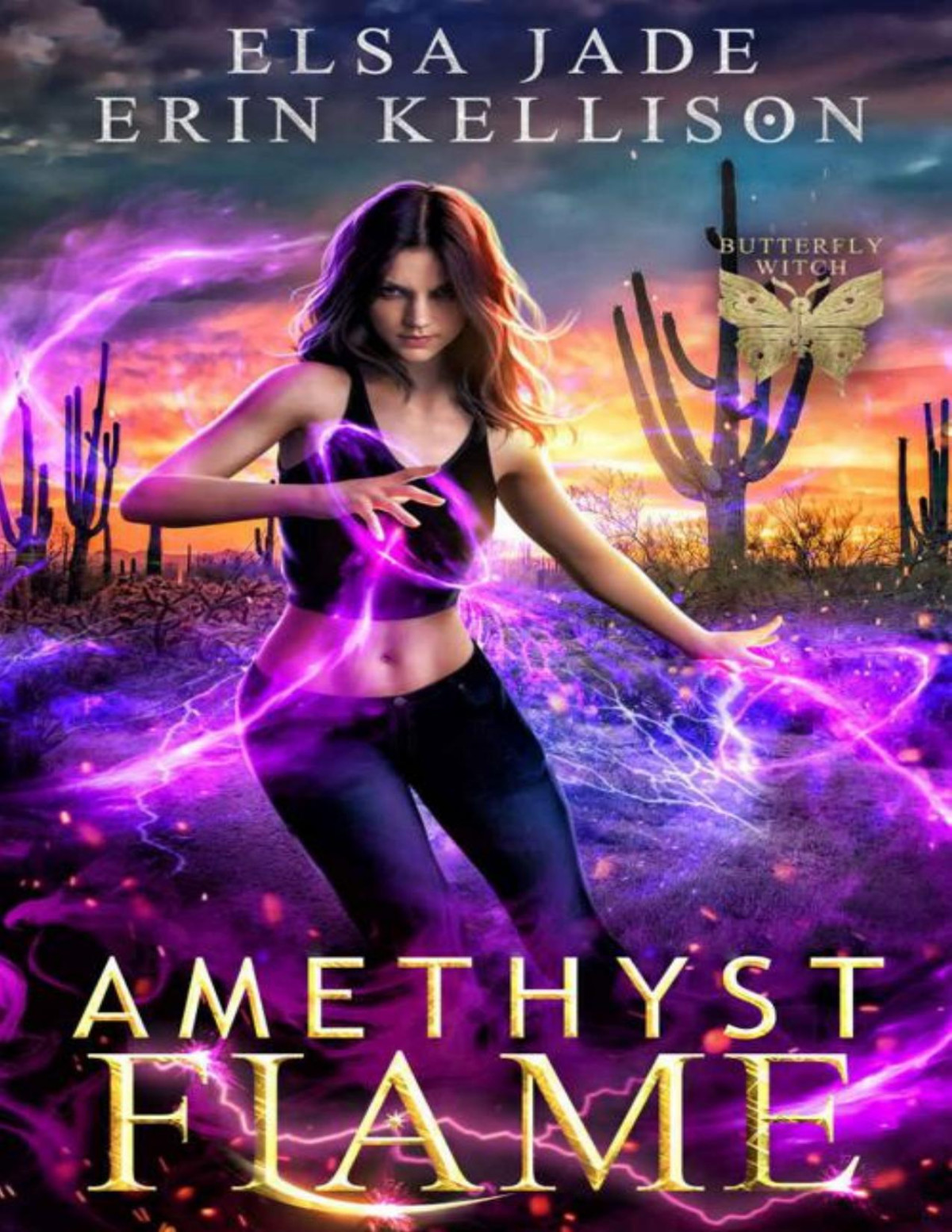 Amethyst Flame A Fun Fastpaced Urban Fantasy Adventure Butterfly Witch Book 2 Elsa Jade Erin Kellison